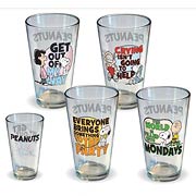 Peanuts Quotes Pint Glass 4-Pack